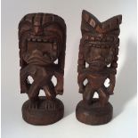 TWO AFRICAN CEREMONIAL CARVINGS