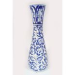 DELHI POTTERY BLUE AND WHITE VASE