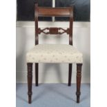 PAIR OF REGENCY MAHOGANY CHAIRS