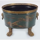 EDWARDIAN TOLEWARE WINE COOLER