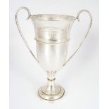 SILVER PLATED GOLF TROPHY