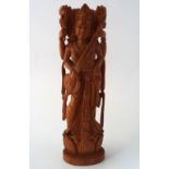 INDIAN CARVED WOOD SCULPTURE