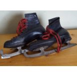 PAIR OF VINTAGE ICE SKATING BOOTS