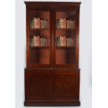 19TH-CENTURY MAHOGANY LIBRARY BOOKCASE