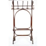 PAIR OF 19TH-CENTURY BENTWOOD HALL STANDS