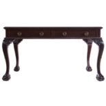 EDWARDIAN PERIOD CHIPPENDALE LIBRARY TABLE
