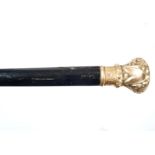 19TH-CENTURY EBONY WALKING STICK