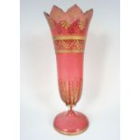 19TH-CENTURY BOHEMIAN GLASS VASE