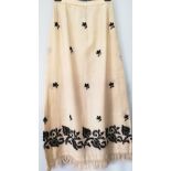 KASHMIRI WOOL EMBROIDERED SKIRT