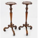 PAIR 19TH-CENTURY WILLIAM & MARY STYLE TORCHERES