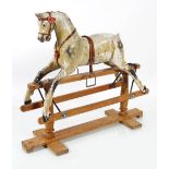 EDWARDIAN WOODEN ROCKING HORSE