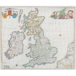 17TH-CENTURY MAP OF GREAT BRITAIN AND IRELAND