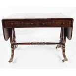 REGENCY PERIOD ROSEWOOD SOFA TABLE