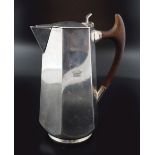 CRESTED SILVER PLATED COFFEE POT