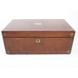 REGENCY MAHOGANY AND BRASS INLAID LAP DESK