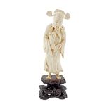 19TH-CENTURY CHINESE IVORY FIGURE