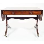 19TH-CENTURY MAHOGANY SOFA TABLE