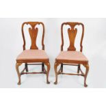 PAIR OF GEORGE I PERIOD WALNUT CHAIRS