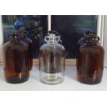 6 GLASS BELL JARS