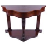 VICTORIAN MAHOGANY HALL TABLE