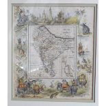FOUR 19TH-CENTURY ILLUMINATED ORIENTAL MAPS