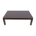 LARGE ORIENTAL LACQUERED COFFEE TABLE