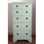 EDWARDIAN PAINTED PINE TALLBOY