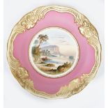 WORCESTER PORCELAIN PICTORIAL PLATE