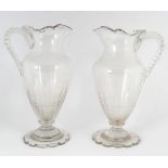 PAIR 18TH-CENTURY GLASS JUGS