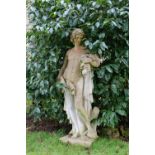 LARGE STONE GARDEN FIGURE