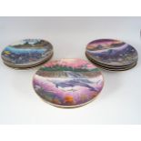 GROUP OF 12 LIMITED EDITION PORCELAIN PLATES