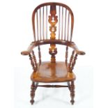 19TH-CENTURY PROVINCIAL WINDSOR CHAIR