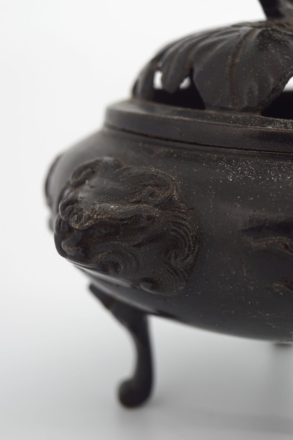 CHINESE QING BRONZE CENSOR - Image 3 of 3