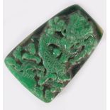 CHINESE SPINACH JADE PENDANT
