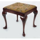 EDWARDIAN MAHOGANY STOOL