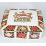 ROYAL CROWN DERBY BOX AND COVER