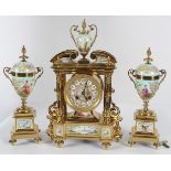 19TH-CENTURY CLOCK GARNITURE