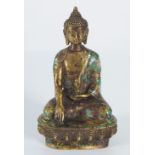 CHINESE QING CLOISONNE BUDDHA