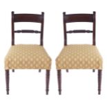 PAIR OF REGENCY PERIOD MAHOGANY CHAIRS