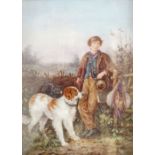 MINTON PAINTED PORCELAIN PLAQUE