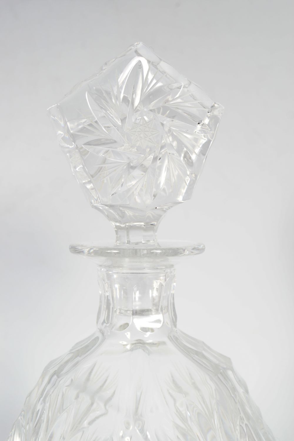 PAIR OF HEAVY CRYSTAL SHIP DECANTERS - Image 2 of 2