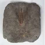 18TH-CENTURY SLATE SUNDIAL