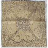 INDIAN DIAPHANOUS EMBROIDERED CUSHION