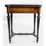 19TH-CENTURY FRENCH KINGWOOD GAMES TABLE