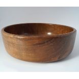 VINTAGE HARDWOOD TURNED SALAD BOWL