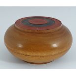 BHUTANESE WOODEN BOWL AND COVER