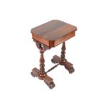 VICTORIAN MAHOGANY WORK TABLE