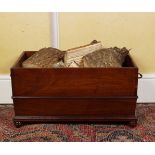 19TH-CENTURY MAHOGANY LOG BIN