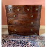 GEORGE III MAHOGANY AND INLAID CHEST