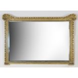 19TH-CENTURY GILT FRAMED OVERMANTLE MIRROR